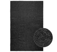 (anthracite, 160 x 230 cm/round design) vidaXL Rug Floor Carpet for Indoor and Outdoor Door Mat Kitchen Rug Jute Look