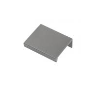 (Anthracite, 160mm Hole centres - 190mm Overall) Edge Mounted Cabinet Pull Trim Profile HEXI Handles for Kitchen Bedroom Bathroom