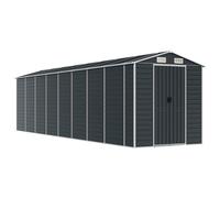 (anthracite, 191 x 725 x 198 cm) vidaXL Garden Shed Outdoor Storage Shed Patio Yard Tool Shed Galvanised Steel