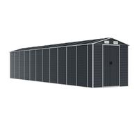 (anthracite, 191 x 980 x 198 cm) vidaXL Garden Shed Outdoor Storage Shed Patio Yard Tool Shed Galvanised Steel