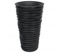 Planter with Removable Inner Patio Raised Bed Plant Pot PP Grooved Look vidaXL