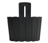 (Anthracite, 3.3L (W15cmx27.4cmx20.2cm)) Wall Mounted Flowerpot Planter Plastic Slat Home Decor Pot Hanging Box