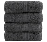 (anthracite, 30 x 50 cm/ 4 pcs) vidaXL Premium Sauna Towels Guest Bath Towel 10 pcs Gold 600gsm 100% Cotton