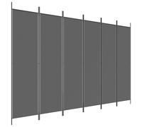 Vidaxl 6-Panel Room Divider Anthracite 300X200 Cm Fabric Room Dividers