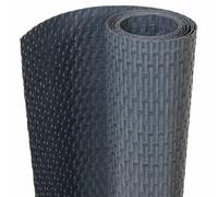vidaXL Balcony Screen Anthracite 300x80 cm - PE Poly Rattan Privacy/Decorative Screen, UV/Water Resistant, Easy to Install
