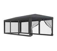 (Anthracite, 300 x 898 x 258 cm (L x W x H)) vidaXL Party Tent with Mesh Sidewalls Canopy Gazebo Multi Colours Multi Sizes