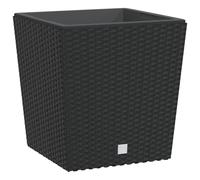 (anthracite, 32 l) vidaXL Planter Raised Bed with Removable Inner Anthracite 21 / 32 L PP Rattan