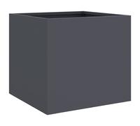 vidaXL Planter Anthracite 32x30x29 cm Cold-rolled Steel, Grey