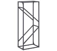 (anthracite, 40 x 25 x 100 cm) vidaXL Firewood Rack White 40x25x100 cm Cold-rolled steel fireplace log holder