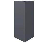 (anthracite, 40 x 34.5 x 70 cm/ 1 pcs) vidaXL Garden Planters Outdoor Flower Pot Patio Planter Box Triangular Steel