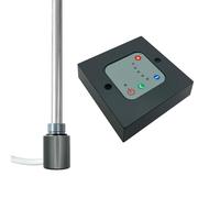Anthracite 400W Electric Element & Thermostatic Wall Controller for Radiator Towel Rail Bathroom Electric Heating