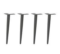 Coffee Table Legs Conical Shape 4 pcs Anthracite 42-43 cm Steel