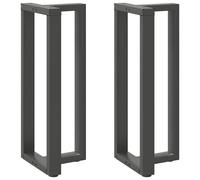 (anthracite, 50 x 35 x (100-101) cm) vidaXL Dining Table Legs T-ShapedÂ Desk Legs Metal Furniture Legs 2 pcs Steel