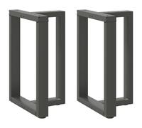 Dining table legs T-shaped Anthracite 50x35x(72-73)cm Powder-coated Steel 2pcs.