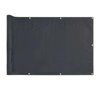 vidaXL-Garden Privacy Screen/Balcony Sun Shade/Fence Roll-Durable PVC/Weather-UV Resistant/Easy to Clean/Install-Size: 500 x 90 cm - Anthracite Color