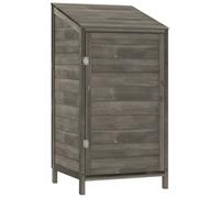 (anthracite, 55 x 52 x 112 cm) vidaXL Garden Shed Outdoor Storage House Patio Tool Organiser Solid Wood Fir