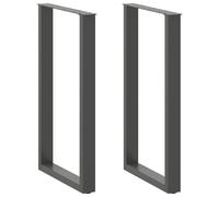 (anthracite, 60 x (100-101) cm) vidaXL Coffee Table Legs Desk Legs Furniture Legs Bar Stand DIY U-Shaped Steel