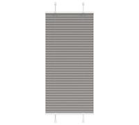 vidaXL Pleated Blind Anthracite 60x100 cm Fabric Width 59.4 cm Polyester, Black