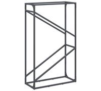 (anthracite, 60 x 25 x 100 cm) vidaXL Firewood Rack White 40x25x100 cm Cold-rolled steel fireplace log holder