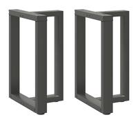 (anthracite, 60 x 35 x (72-73) cm) vidaXL Dining Table Legs T-ShapedÂ Desk Legs Metal Furniture Legs 2 pcs Steel