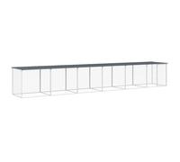 vidaXL Chicken Cage with Roof Anthracite 603x98x90 cm Galvanised Steel