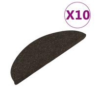 Self-adhesive Stair Mats Runners Carpet 10 pcs Anthracite vidaXL