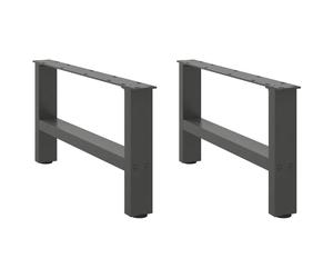 (anthracite, 70 x (30-31) cm/ 1 pcs) vidaXL Coffee Table Legs Desk Legs Metal Furniture Legs Bar Stand DIY Steel