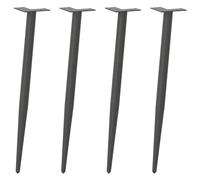 (anthracite, 72-73 cm) vidaXL Coffee Table Legs Conical Shape Desk Legs Metal Legs DIY 4 pcs Steel
