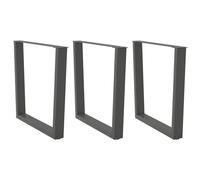 Coffee Table Legs Powder-Coated Steel Anthracite 30 x (30-31.3) cm Adjustable UK
