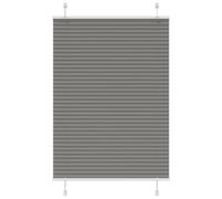 vidaXL Pleated Blind Anthracite 90x150 cm Fabric Width 89.4 cm Polyester, Black