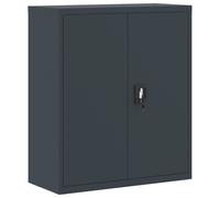 (anthracite, 90 x 40 x 105 cm) vidaXL Office Cabinet Steel Filing Storage File Cabinet Cupboard Under Desk