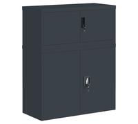 (anthracite, 90 x 40 x 110 cm) vidaXL File Cabinet Storage Cabinet Office Filing Cabinet Storage Unit Steel