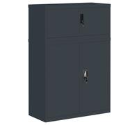 (anthracite, 90 x 40 x 130 cm) vidaXL File Cabinet Storage Cabinet Office Filing Cabinet Storage Unit Steel