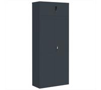 (anthracite, 90 x 40 x 220 cm) vidaXL File Cabinet Storage Cabinet Office Filing Cabinet Storage Unit Steel