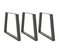 (anthracite, 90 x (72-73.3) cm/ 3 pcs/ 1 piece) vidaXL Coffee Table Legs V-Shape Desk Legs Furniture Legs Bar Stand DIY Steel