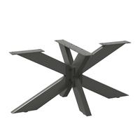 (anthracite, 98 x 58 x (42-43) cm) vidaXL Dining Table Legs Spider Shape Desk Legs Furniture Legs 2 pcs Steel