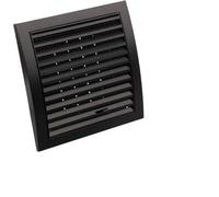 Anthracite Air Vent Grille 190mm X 190mm With 125mm Flange And Shutter