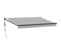 (anthracite and black, 3.5 x 2.5 m) vidaXL Retractable Awning Fabric and Aluminium