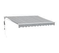 (anthracite and white, 3 x 2.5 m) vidaXL Automatic Retractable Awning Outdoor Privacy Screen Burgundy 300x250 cm