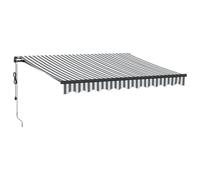 (anthracite and white, 300 x 250 cm) vidaXL Automatic Retractable Awning Patio Canopy Outdoor Awning Folding Arm