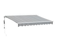 (anthracite and white, 300 x 250 cm) vidaXL Automatic Retractable Awning Sunshade Garden Canopy Outdoor Awning Shed