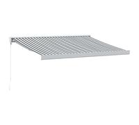 (anthracite and white, 350 x 250 cm) vidaXL Manual Cassette Awning Retractable Window Canopy Shade Patio Awning