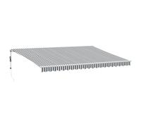 (anthracite and white) vidaXL Automatic Retractable Awning Sunshade Garden Canopy Outdoor Awning Shed