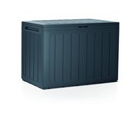 Garden Storage Box Plastic Organizer Outdoor Vertical Boards Lood Bench Large Deck Cushion Organizer Furniture Lid Container Boarde (Anthracite, 190L)