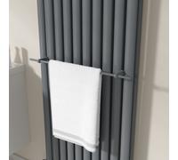 Anthracite Designer Towel Holder for Steel & Electric Radiators - 620mm