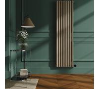 Anthracite Electric Horizontal Designer Radiator 0.6kW with Wifi Thermostat - H600xW590mm - IPX4 Bathroom Safe