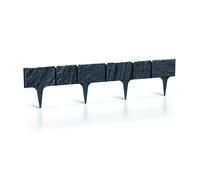 (Anthracite) Garden Lawn Edging Wall Lawn Border Garden Fencing DIY Flexible Landscape 3.9m