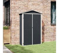 vidaXL Garden Shed Anthracite 116x45x175 cm Galvanised Steel