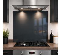 Anthracite Glass Splashback 6mm Toughened Heat Resistant Kitchen Cooker Hob Panel (60 x 55cm)