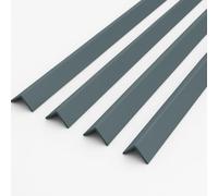 Anthracite Grey 1 Metre UPVC Plastic Rigid Angle 50 x 50mm Corner Cover Trim 90 Degree - 5 Pack